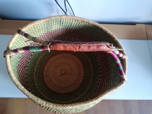 Bolga rundkorb einkaufskorb - bolga,